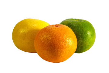 grapefruits isolated