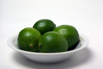 Four limes in a bowel