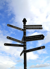 orientation sign in london