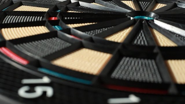 Clear high quality dartboard rotates