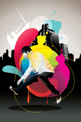 active urban man vector © chispas