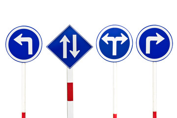 Traffic  road sign