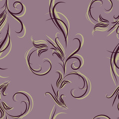 Vector flower pattern seamless