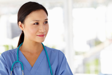 Fototapeta premium Young female doctor