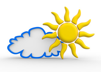 Sun and cloud