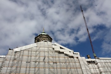 Naklejka premium Cathedral restoration works