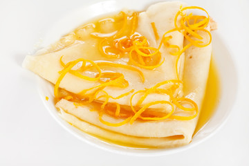 pancakes with orange