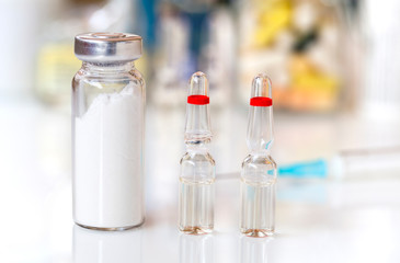 macro shot of ampoule