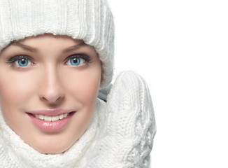 girl in winter clothes