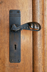 Haus Eingang alte T&uuml;rklinke