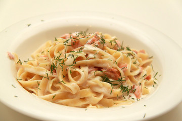 pasta with salmon