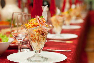 Served for a banquet table.