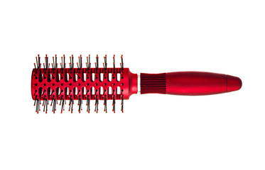 red massages comb isolated on white background