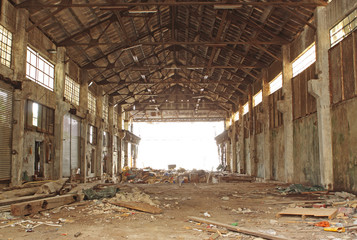 Fototapeta na wymiar Abandoned Industrial Furnace