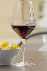 Wine and appetizer