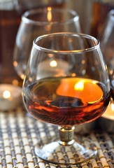Brandy and candles