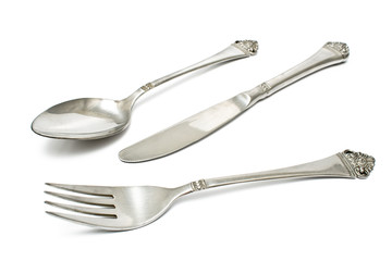 Cutlery set with Fork, Knife and Spoon