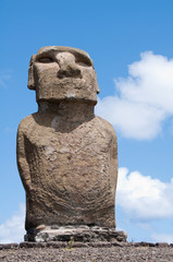 Moai in Ahu Tongariki (Easter island, Chile)