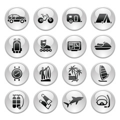 Fototapeta premium Vacation, Recreation & Travel, icons set(65).jpg