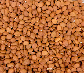 Almonds pattern texture of dried fruits