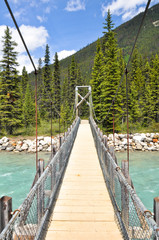 Bridge over Vermilion river at Kootenay National Park, Canada