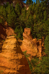 Obraz premium sentiero delle ocre a Roussillon,Valchiusa