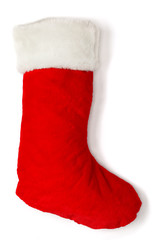 Obraz na płótnie Canvas Santa's red stocking.