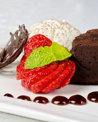 Chocolate flan