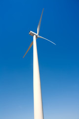 aerogenerator windmill in blue sky