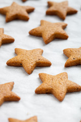 Baking christmas cookies