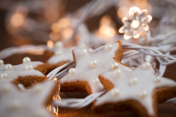 Baking christmas cookies