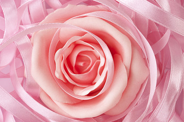 Pink rose wedding background