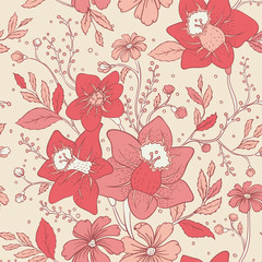 Floral seamless pattern