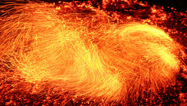 Close-up of fire and flames