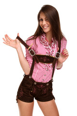 Frau mit Dirndl