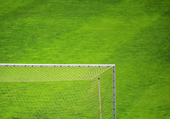 Fototapeta premium football ground and gate at stadium