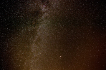 Milky way stars in summer night