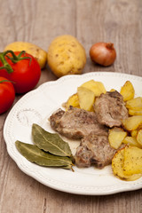 lamb with potatoes