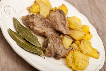 lamb with potatoes