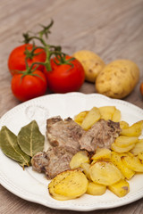 lamb with potatoes