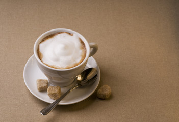 Cappuccino coffee cup