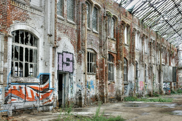 Decayed Brick Facade