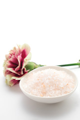 Bath salts with beautiful flower