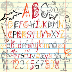 Halloween alphabet