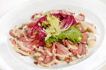 Roast beef with sauce