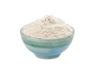 Bowl of white clay powder