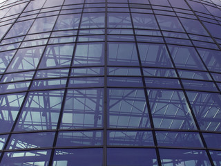 modern city glass building