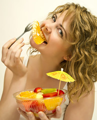 Lecker Orangenscheibe