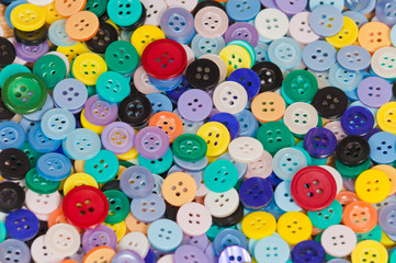 Fototapeta na wymiar Colorful textile buttons