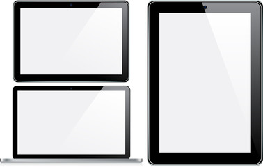 Modern electronic devices.